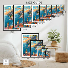 Positano Travel Poster