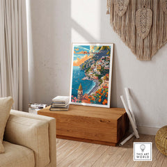 Positano Travel Poster