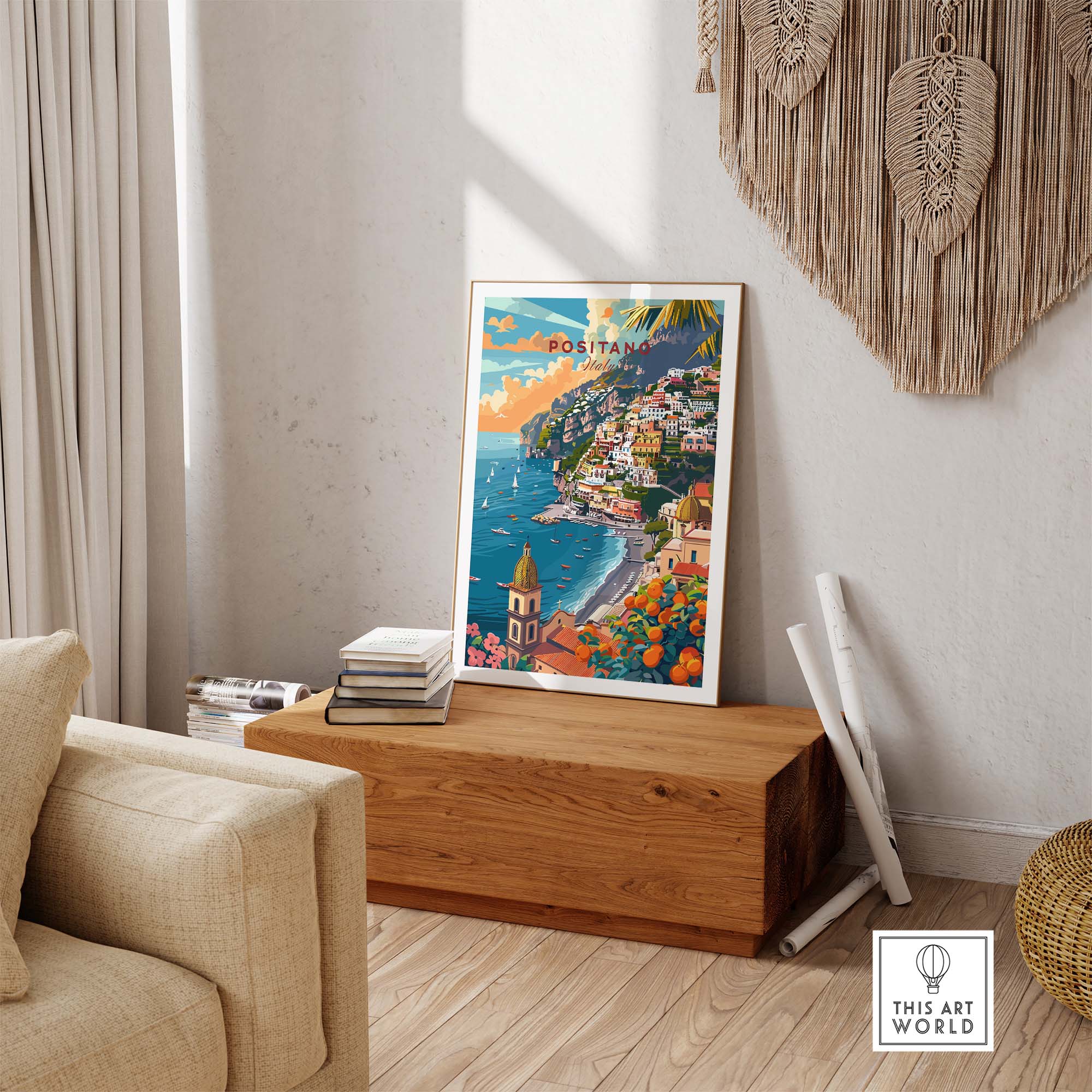 Positano Travel Poster