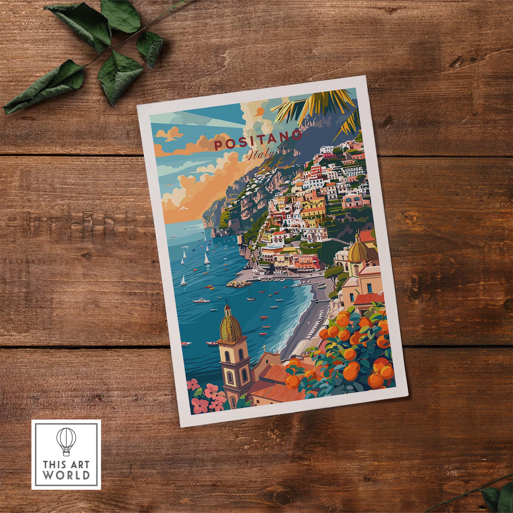 Positano Travel Poster