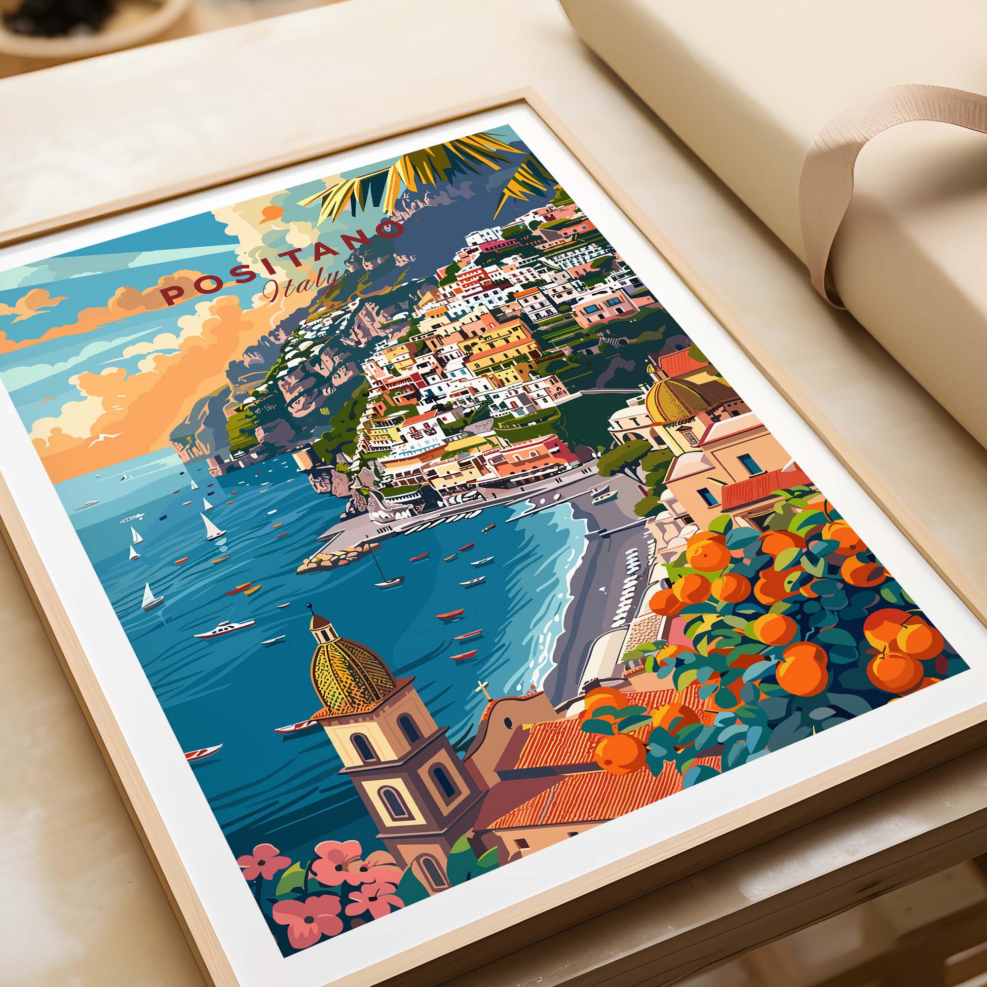 Positano Travel Poster