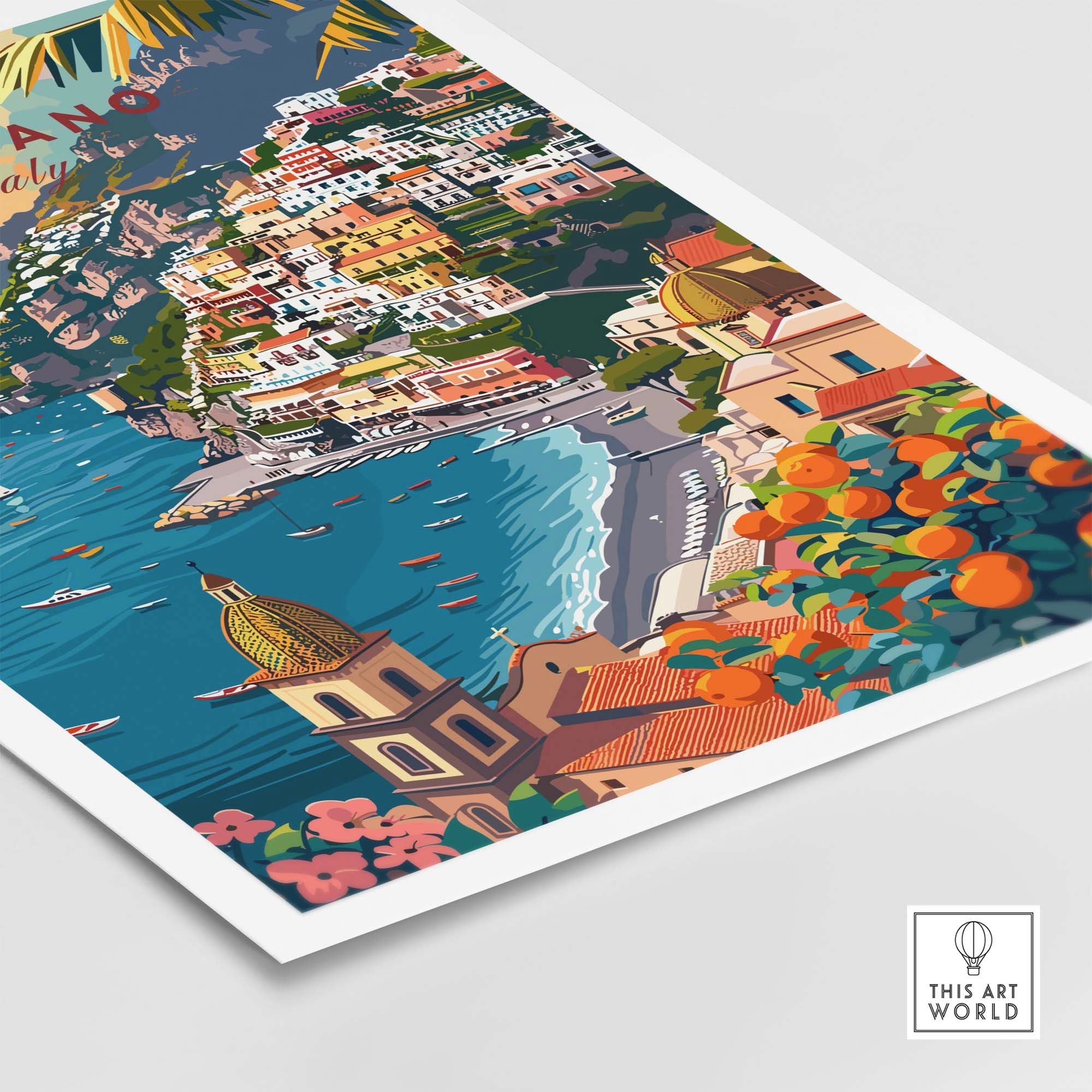 Positano Travel Poster