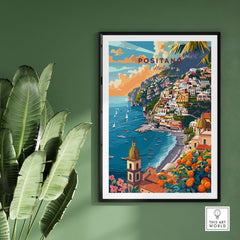 Positano Travel Poster