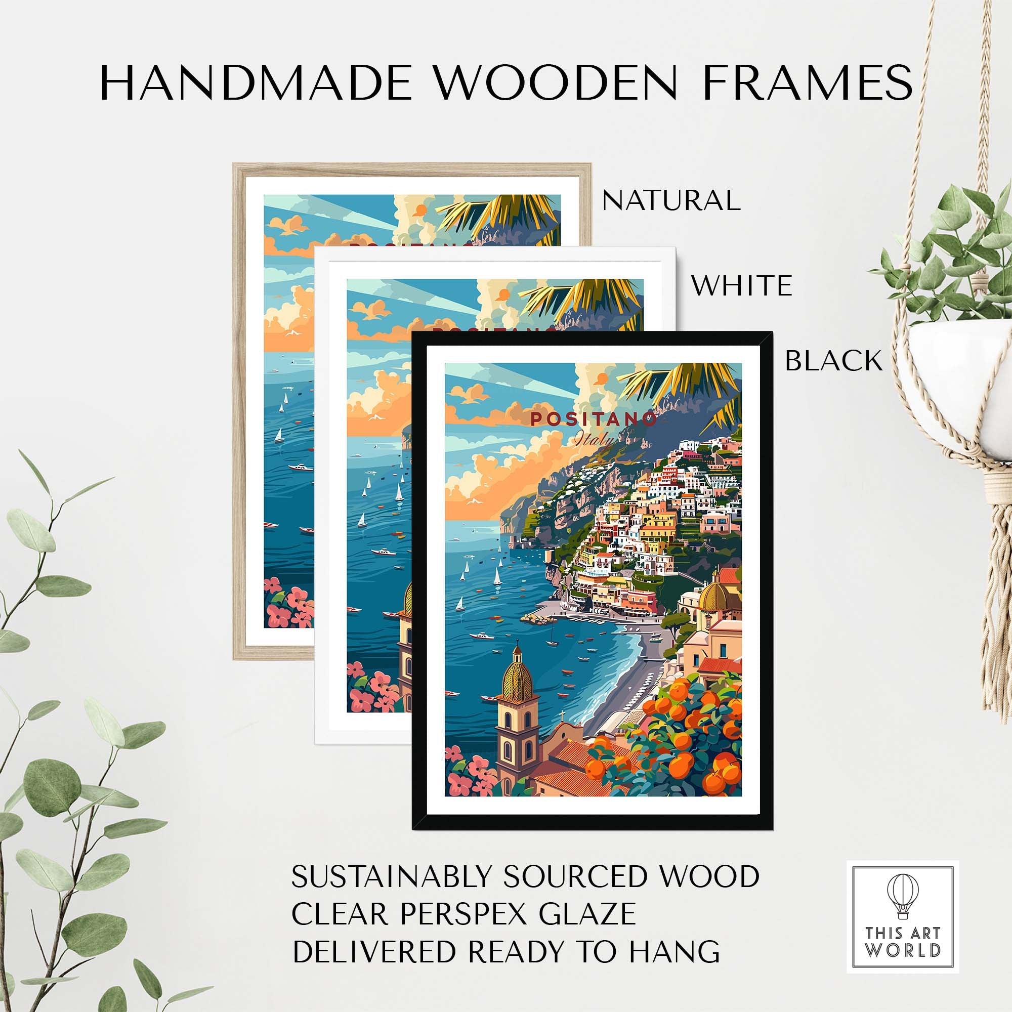 Positano Travel Poster
