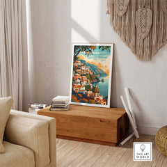 Positano Travel Poster Italy