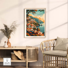 Positano Travel Poster Italy