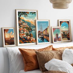 Positano Travel Poster Italy