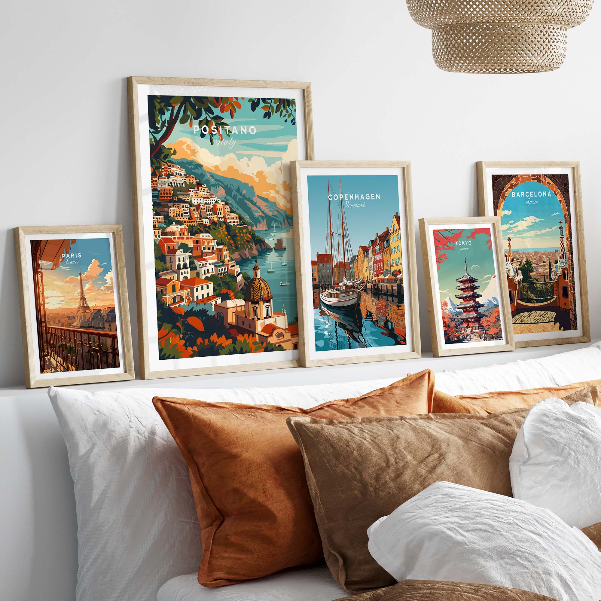 Positano Travel Poster Italy