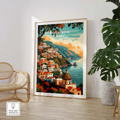 Positano Travel Poster Italy