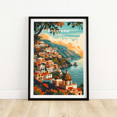 Positano Travel Poster Italy