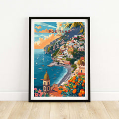 Positano Travel Poster