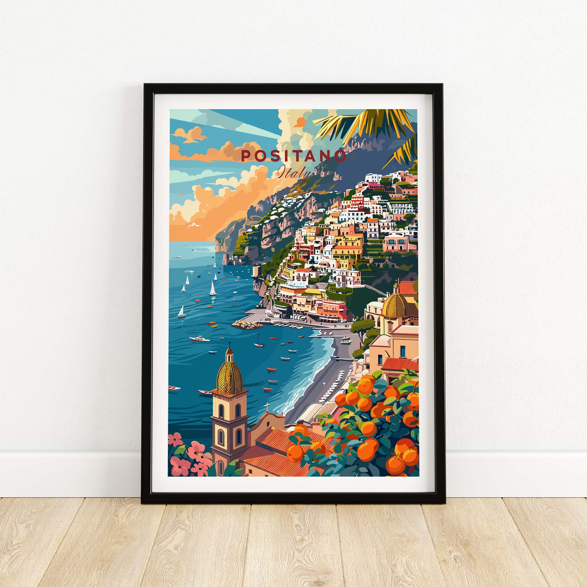 Positano Travel Poster