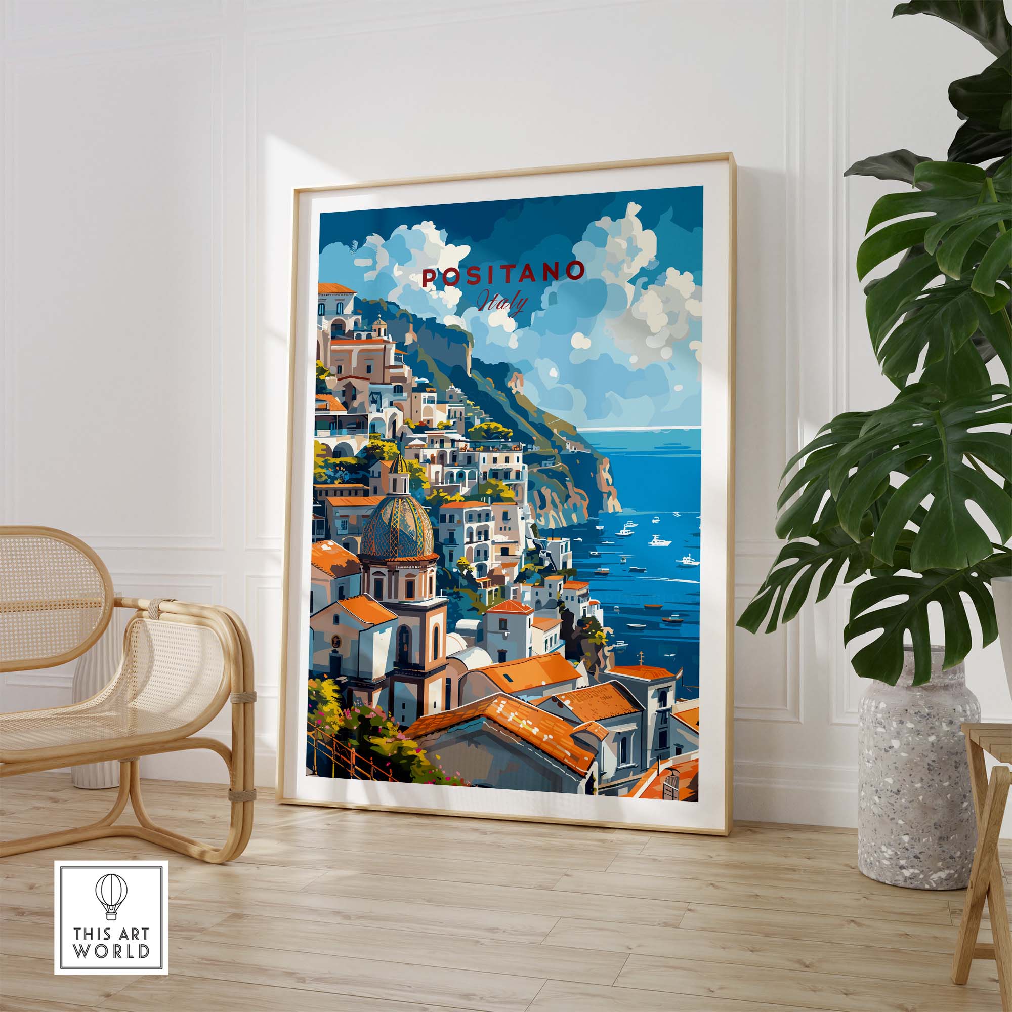 Positano Travel Print