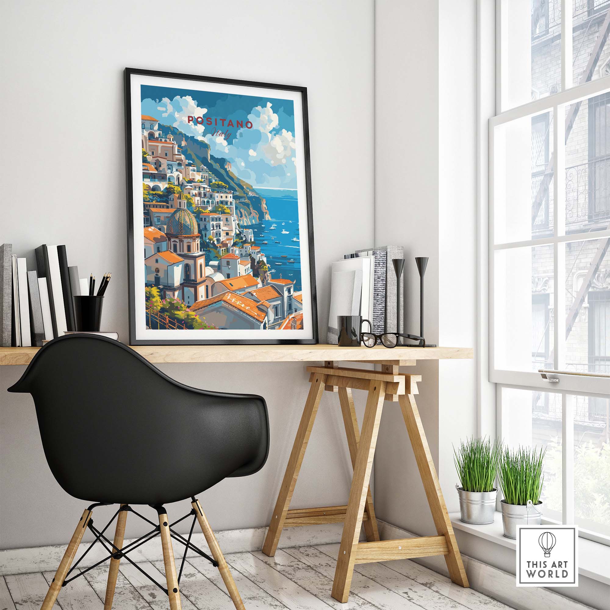 Positano Travel Print