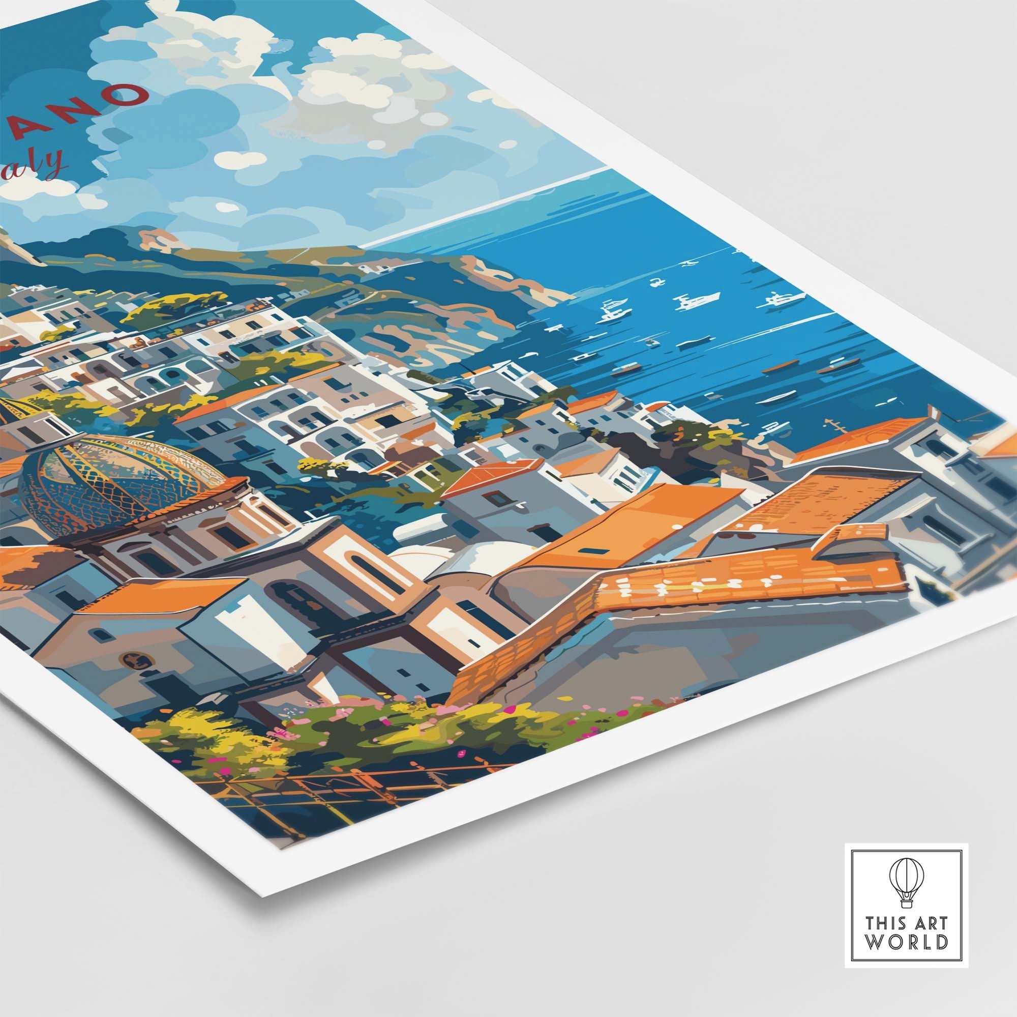 Positano Travel Print