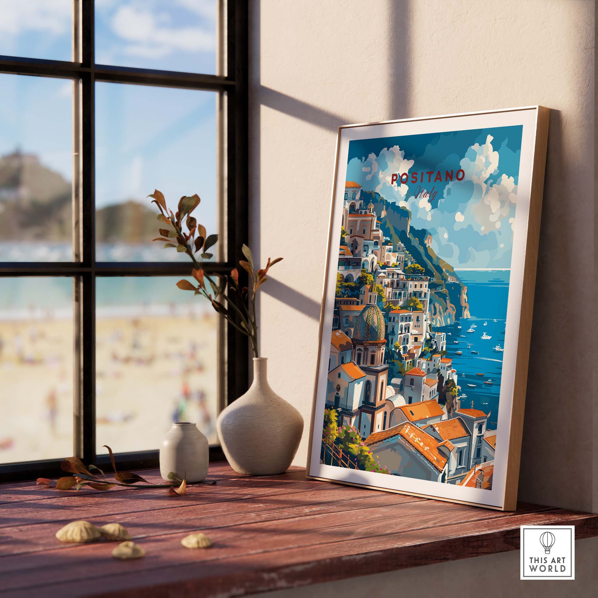 Positano Travel Print