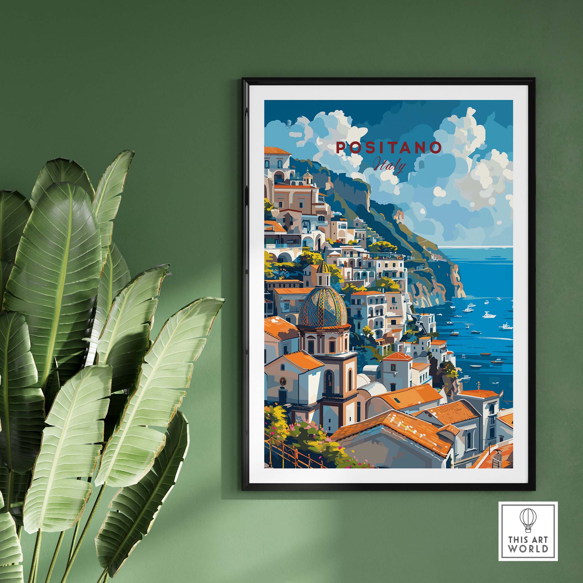 Positano Travel Print