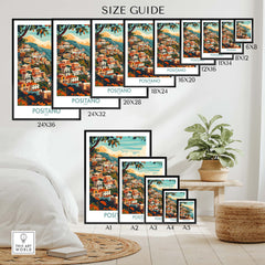 Positano Travel Print Italy