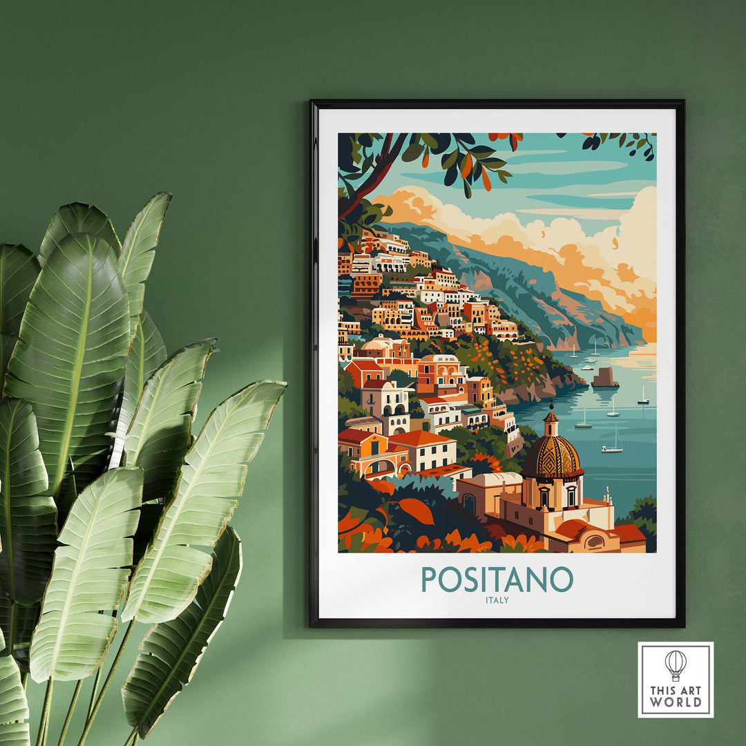 Positano Travel Print Italy