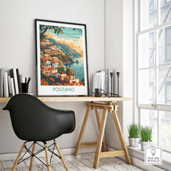 Positano Travel Print Italy