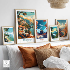 Positano Travel Print Italy