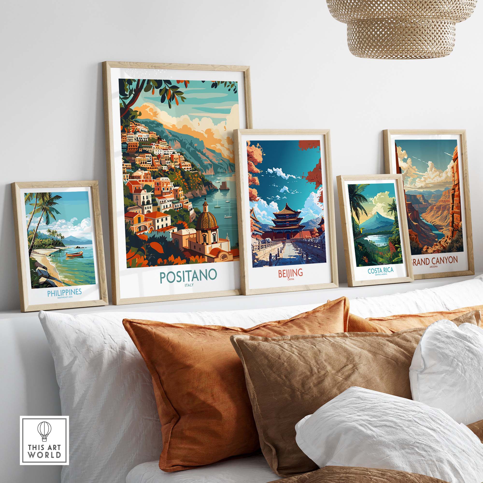 Positano Travel Print Italy