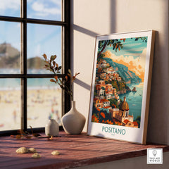 Positano Travel Print Italy
