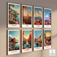 Positano Travel Print Italy