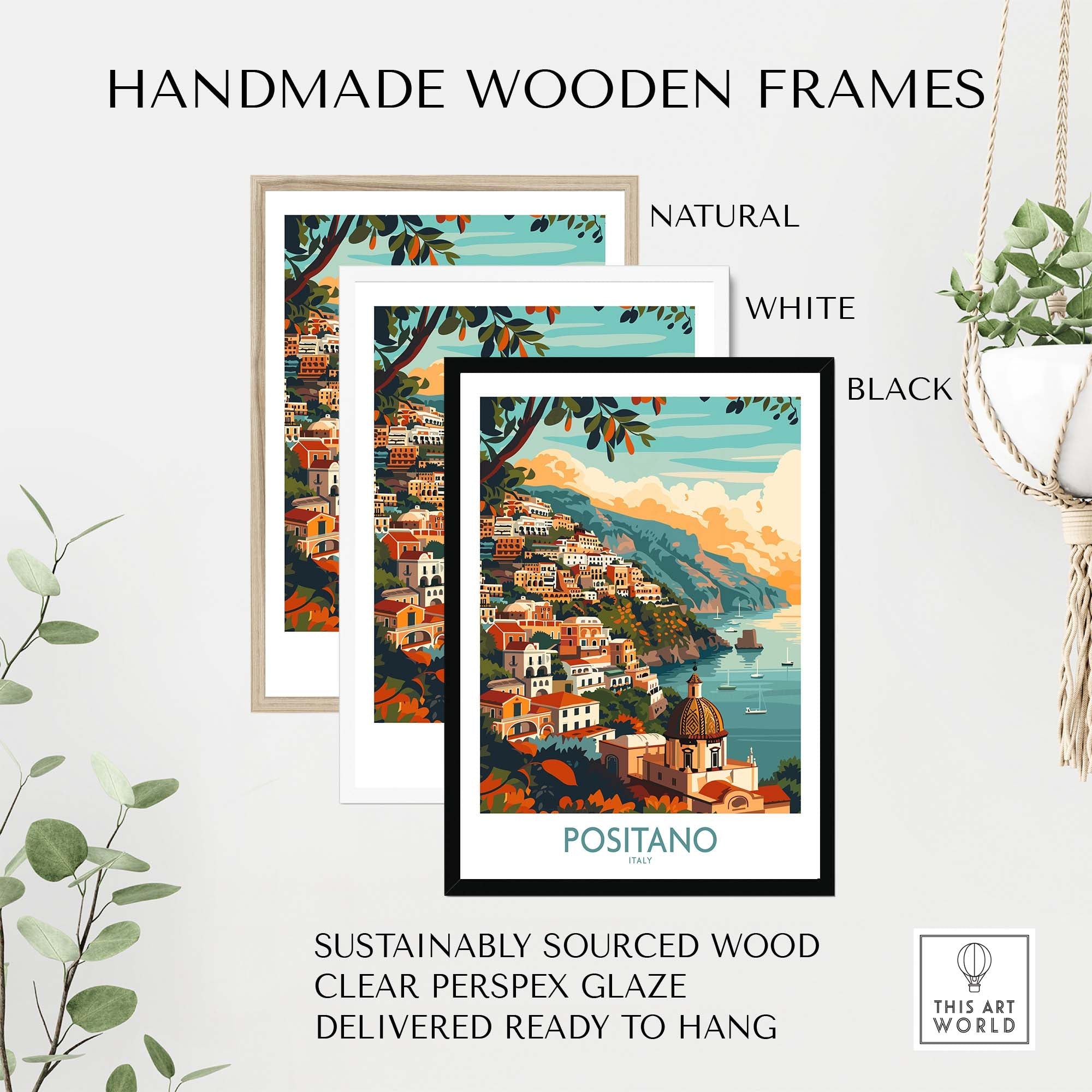 Positano Travel Print Italy