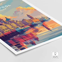 Poster of Liverpool England-This Art World