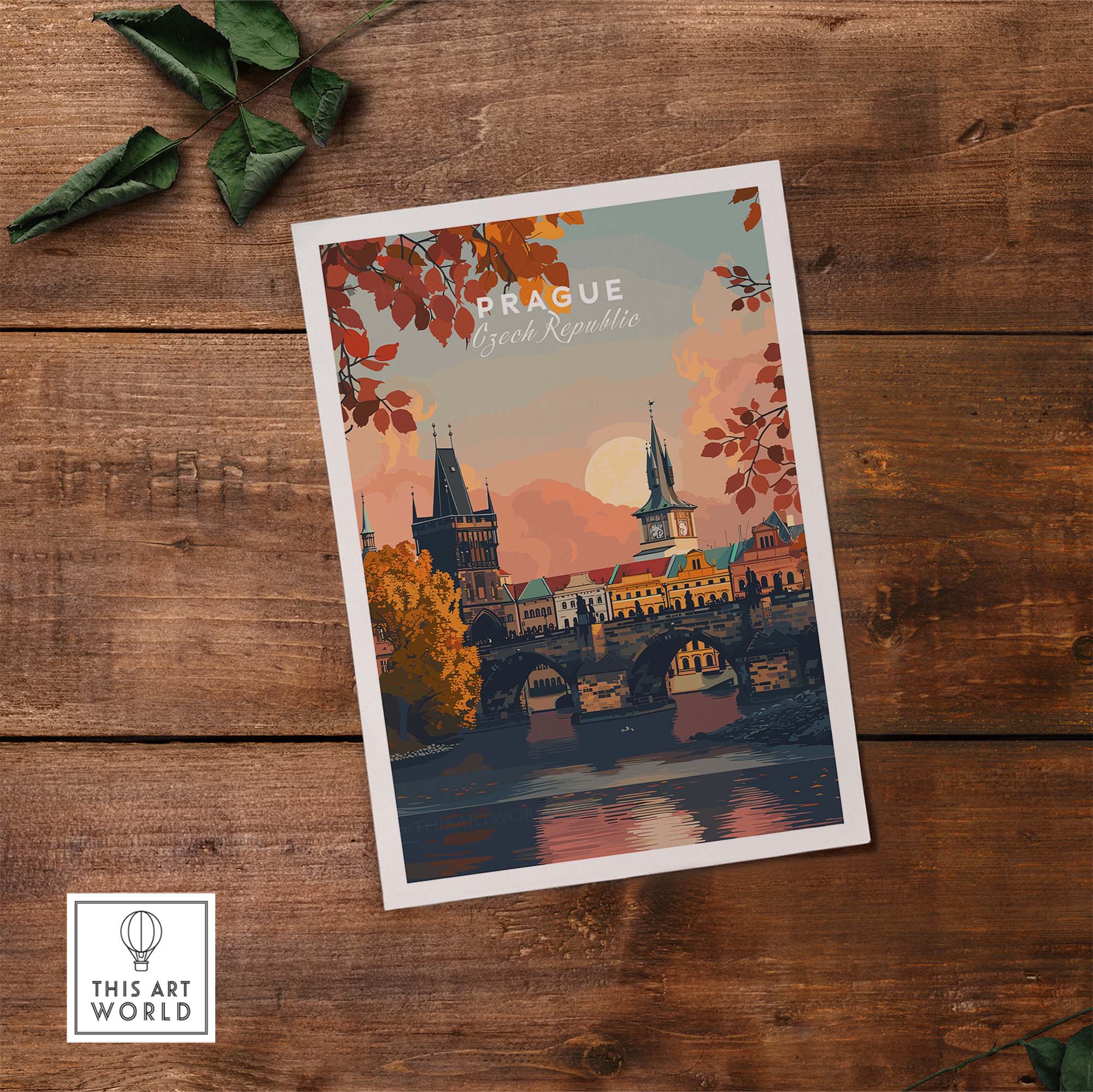 Prague Art Print view our best collection or travel posters and prints - ThisArtWorld