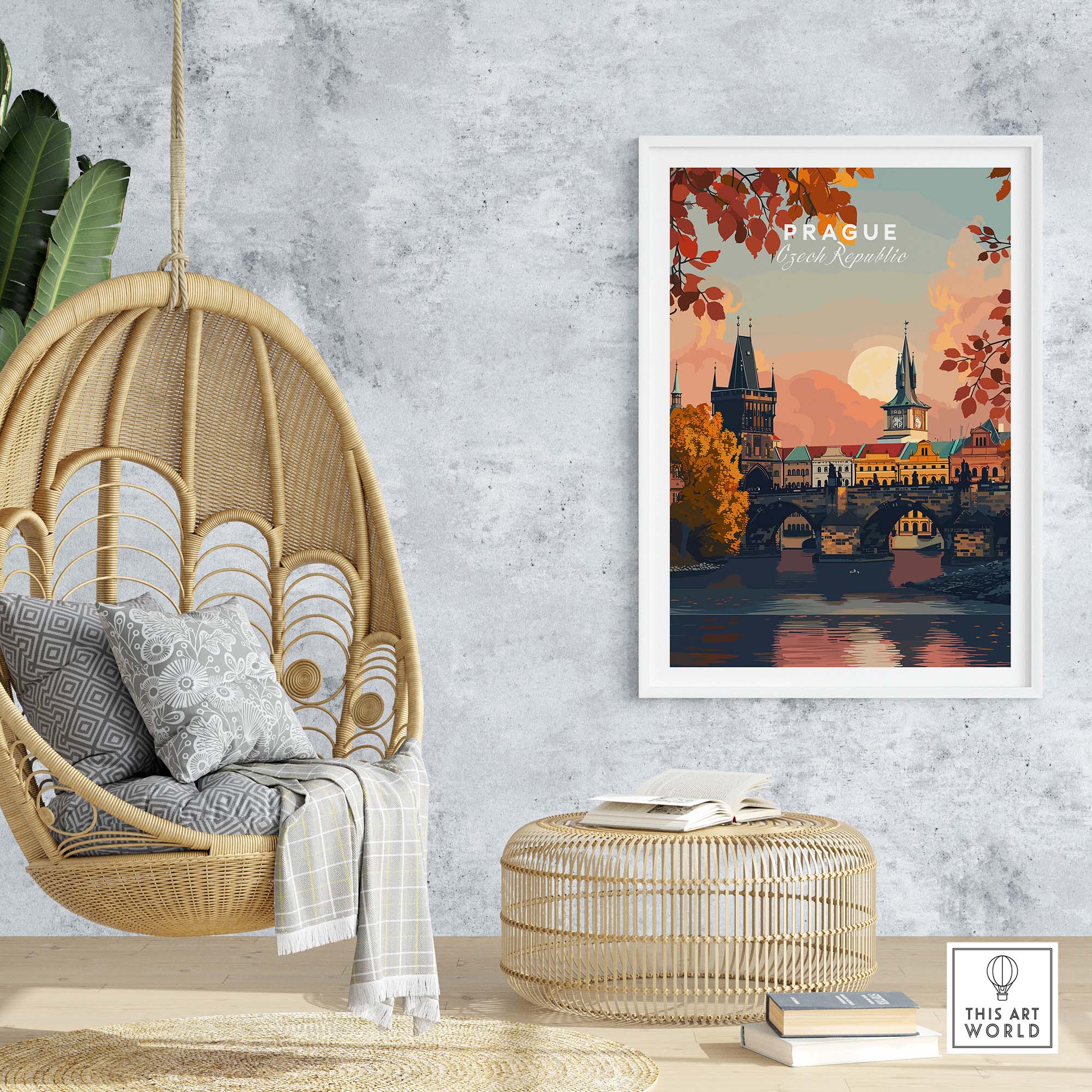 Prague Art Print view our best collection or travel posters and prints - ThisArtWorld