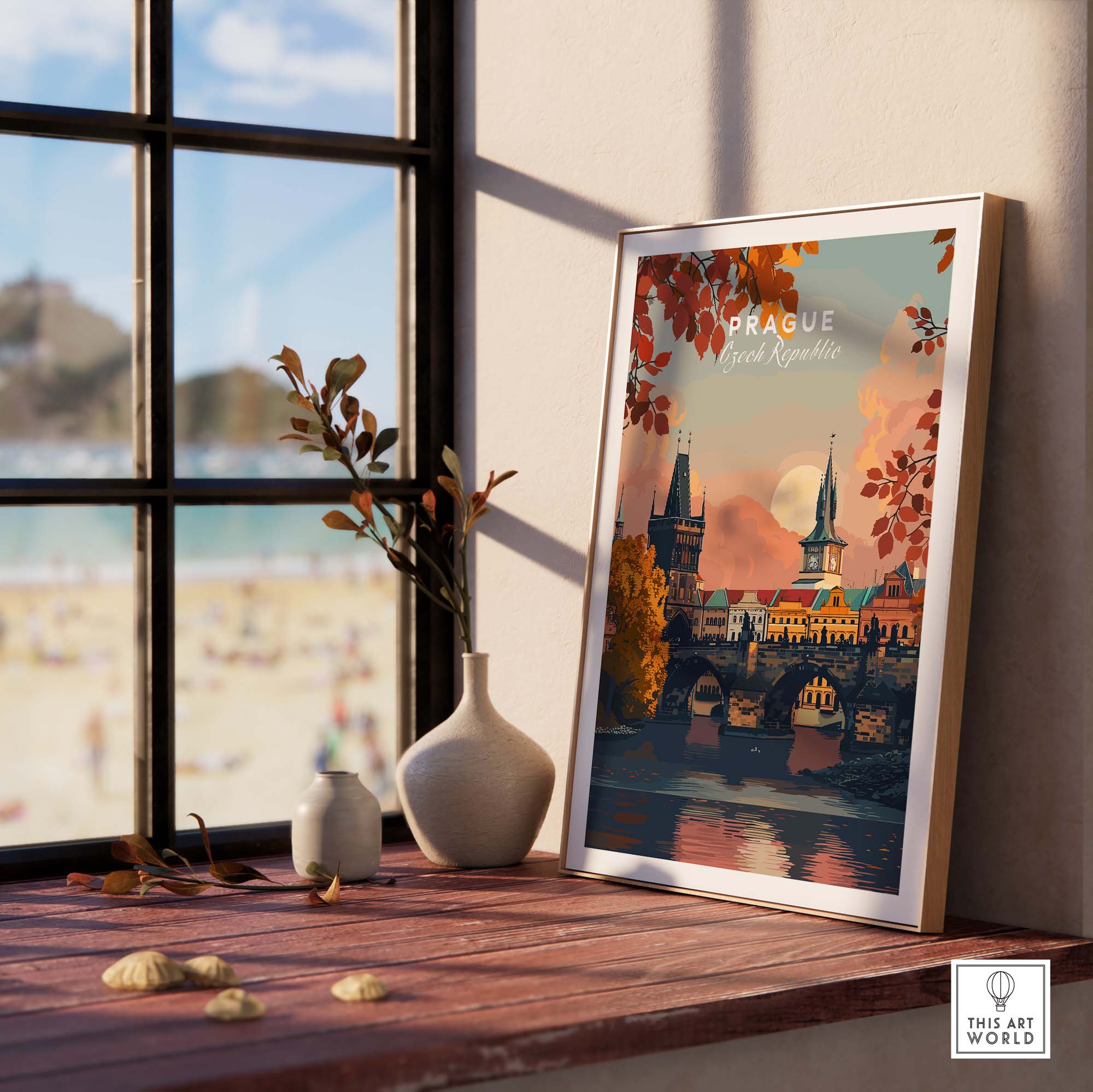 Prague Art Print view our best collection or travel posters and prints - ThisArtWorld