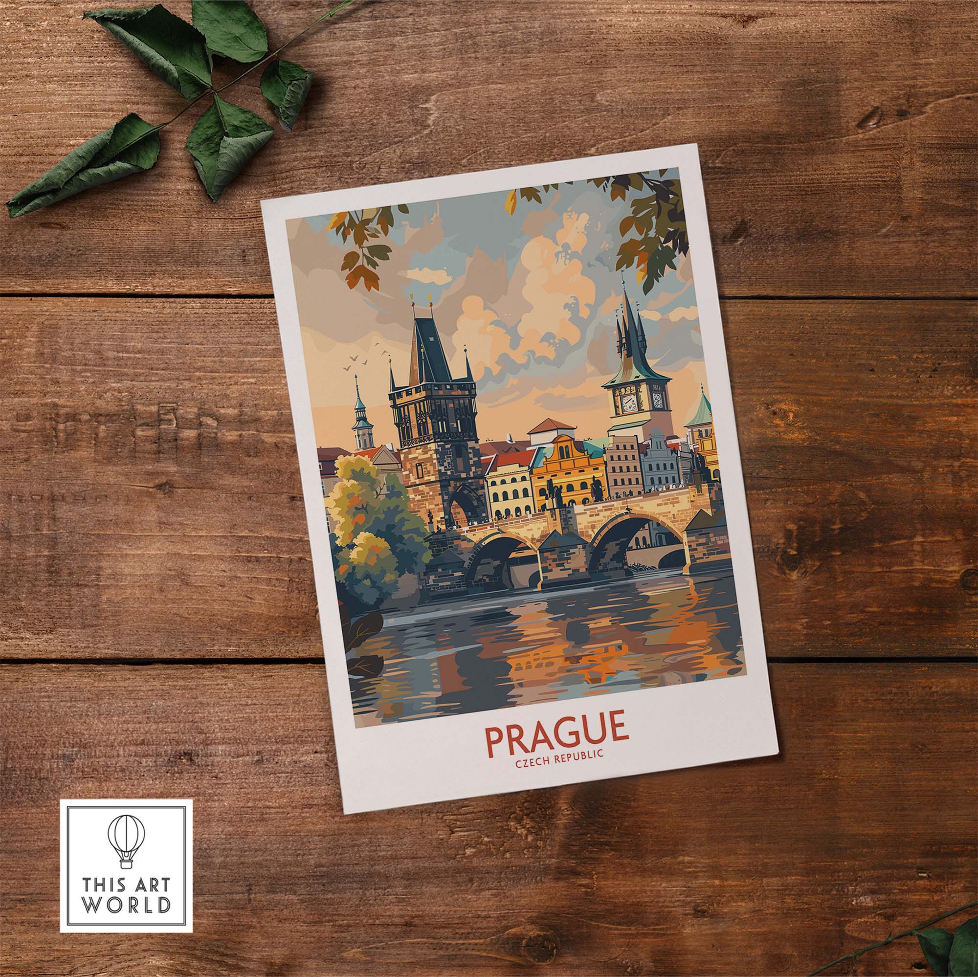 Prague Travel Poster view our best collection or travel posters and prints - ThisArtWorld