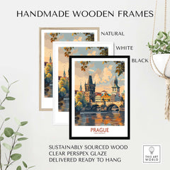 Prague Travel Poster view our best collection or travel posters and prints - ThisArtWorld