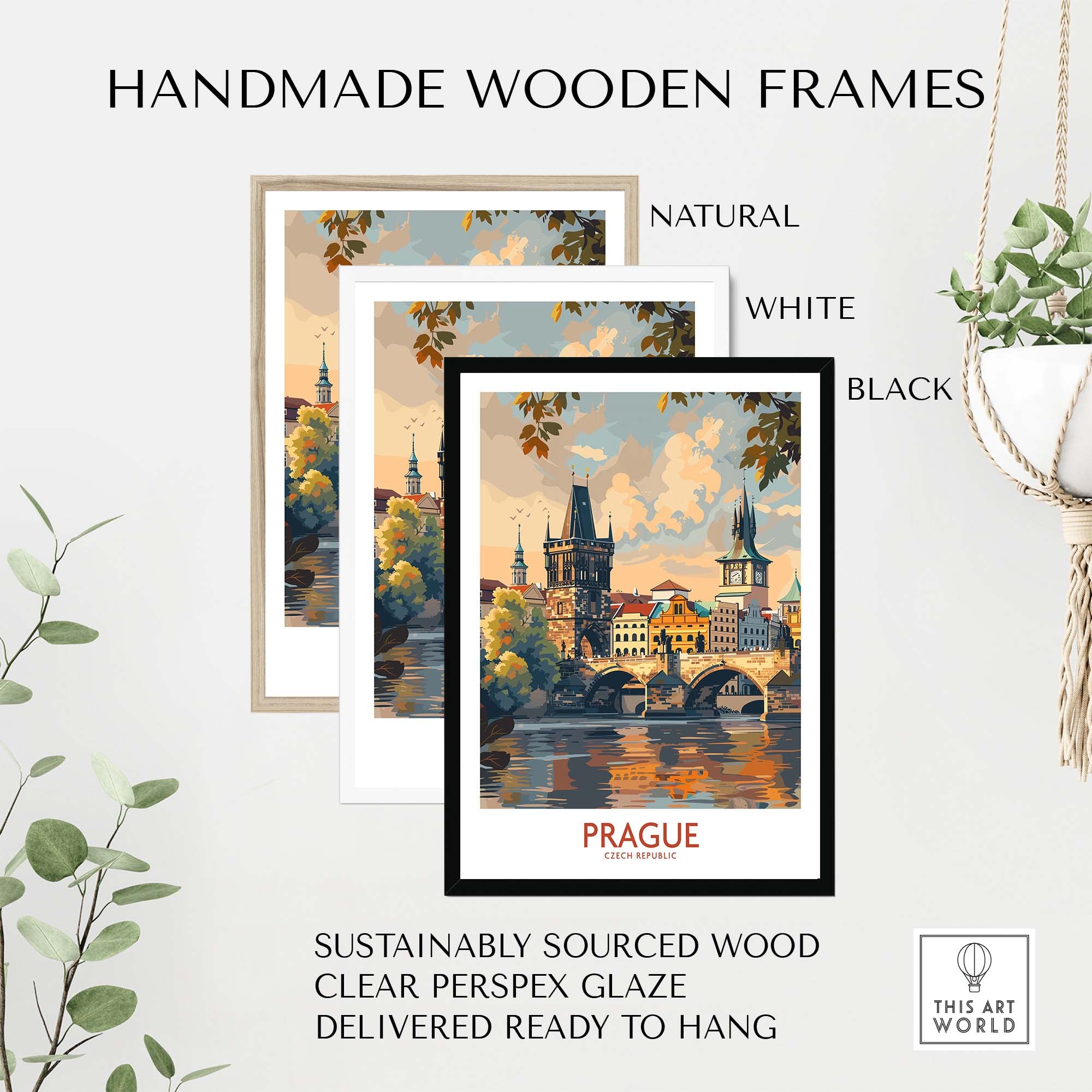 Prague Travel Poster view our best collection or travel posters and prints - ThisArtWorld