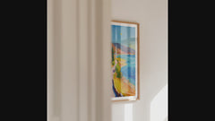 Matisse French Riviera Art Print | Mediterranean Landscape Poster showcased in a bright interior setting.