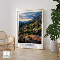 Priorat Spain Poster - Stunning Poster of the Iconic Priorat Region in Spain