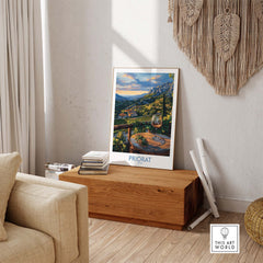 Priorat Spain Poster - Stunning Poster of the Iconic Priorat Region in Spain