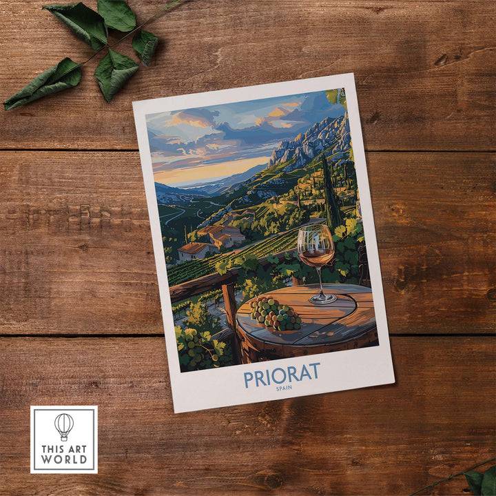 Priorat Spain Poster - Stunning Poster of the Iconic Priorat Region in Spain