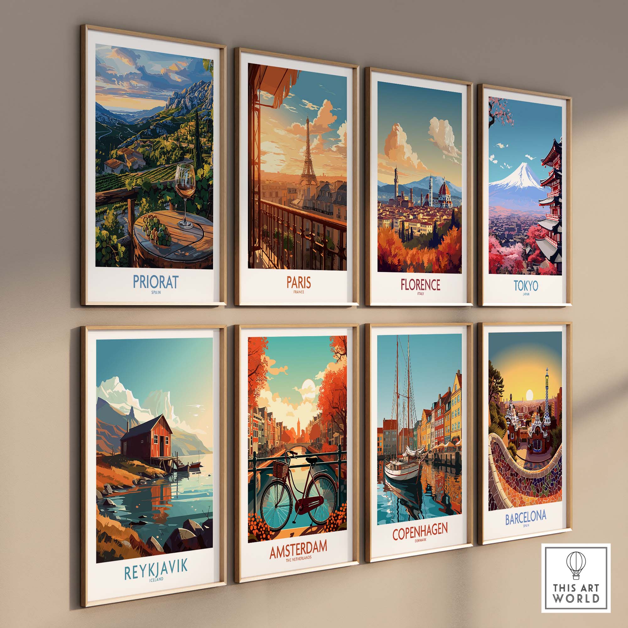 Priorat Spain Poster - Stunning Poster of the Iconic Priorat Region in Spain