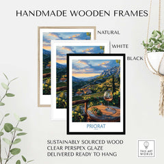 Priorat Spain Poster - Stunning Poster of the Iconic Priorat Region in Spain