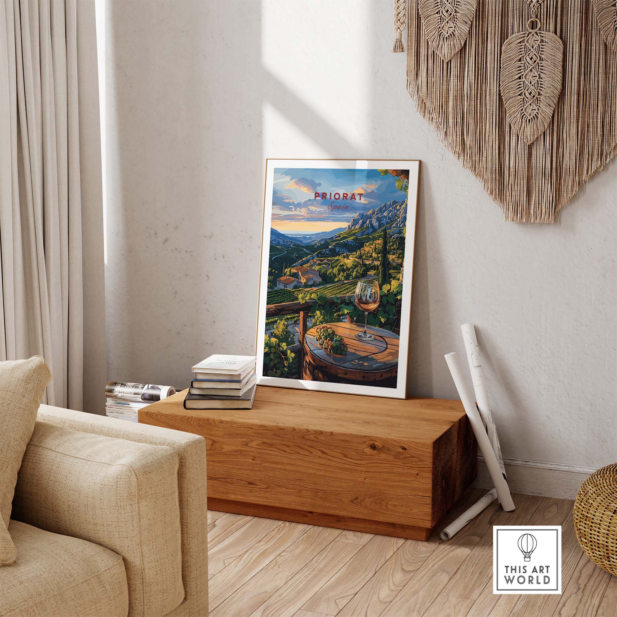Priorat Spain Travel Poster
