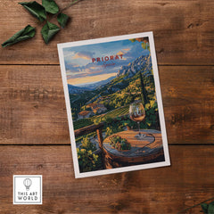 Priorat Spain Travel Poster
