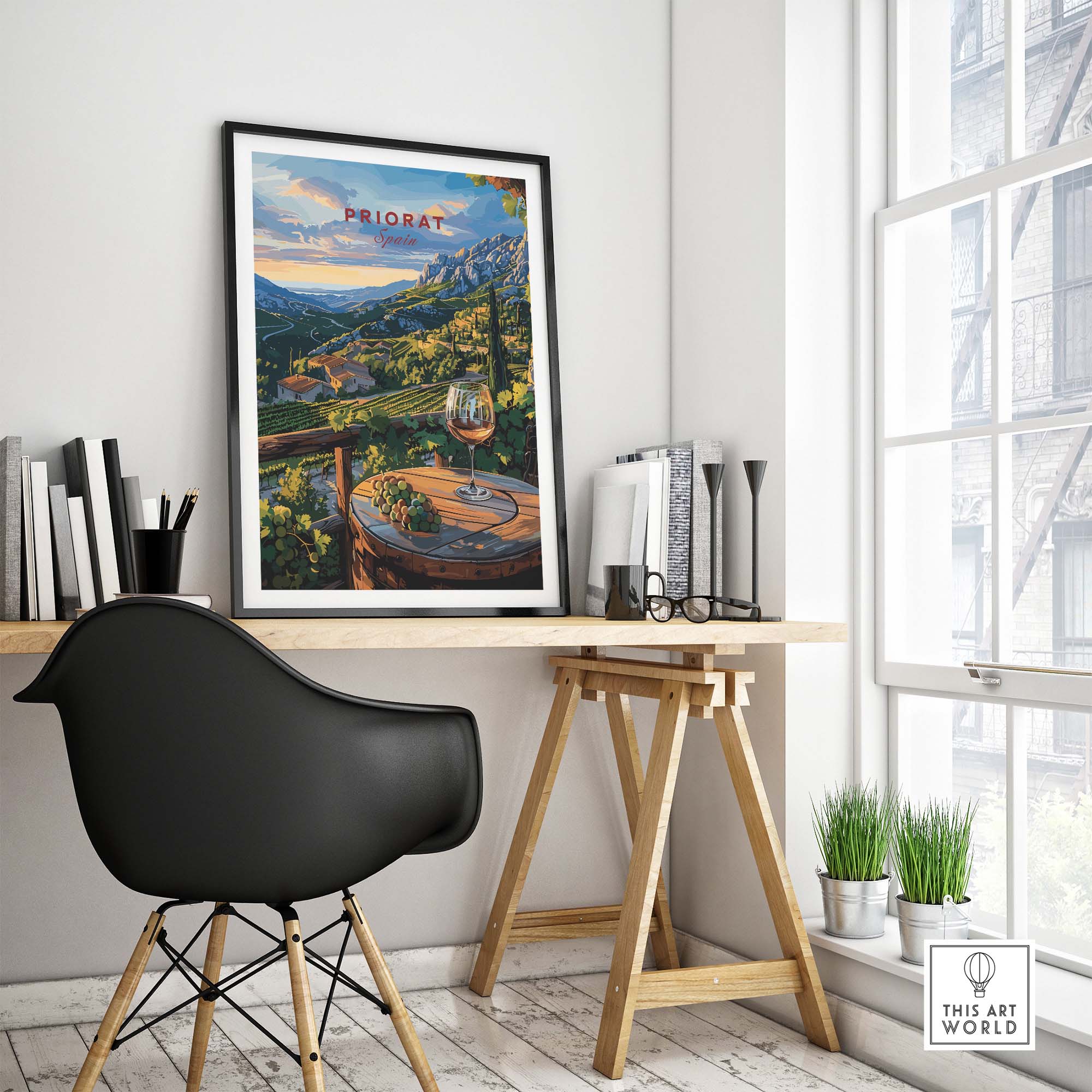 Priorat Spain Travel Poster