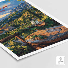 Priorat Spain Travel Poster