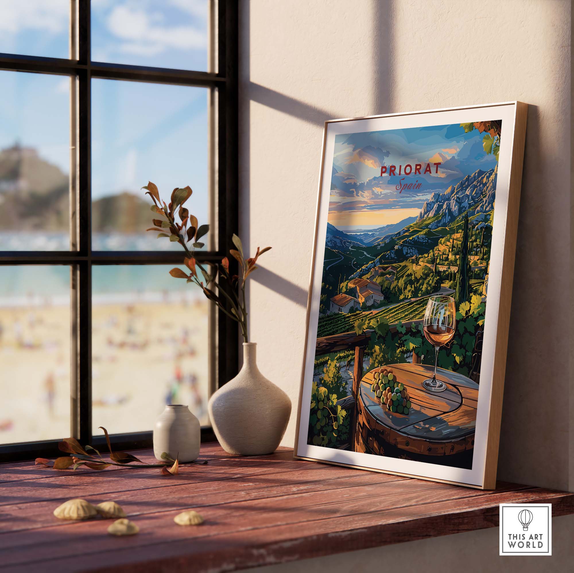 Priorat Spain Travel Poster