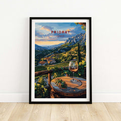 Priorat Spain Travel Poster