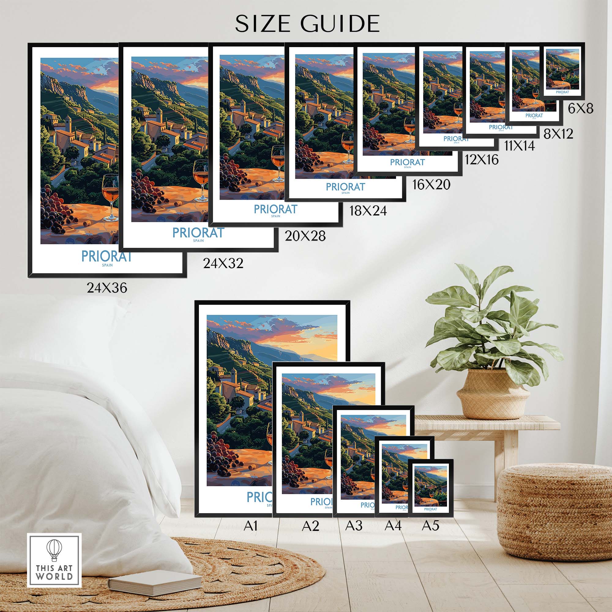 Priorat Travel Wall Art - Stunning Print of Beautiful Spanish Region