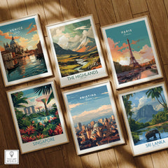 Pristina City View Canvas Print | Kosovo Urban Wall Decor among other cityscape artworks.